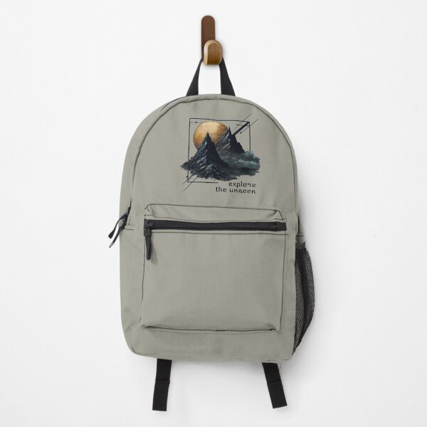 Item preview, Abstract Golden Moon Mountain Art, Explore The Unseen designed and sold by QuirkySpark.