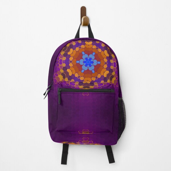 Item preview, Hex Mandala Purple Orange and Blue designed and sold by WormholeOrbital.