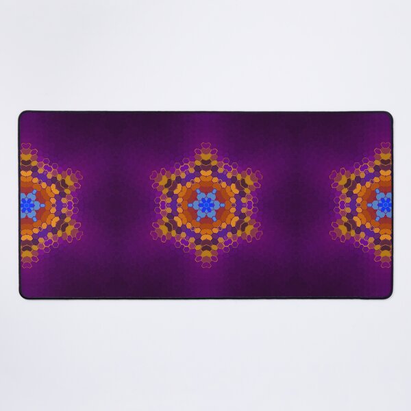 Item preview, Hex Mandala Purple Orange and Blue designed and sold by WormholeOrbital.
