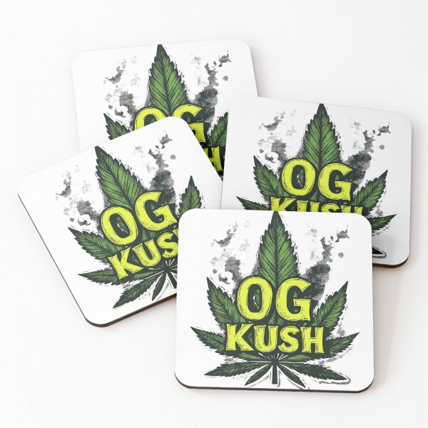 Item preview, OG Kush Strain Sticker – Psychedelic Cannabis Leaf Design designed and sold by Krystian Zielinski.