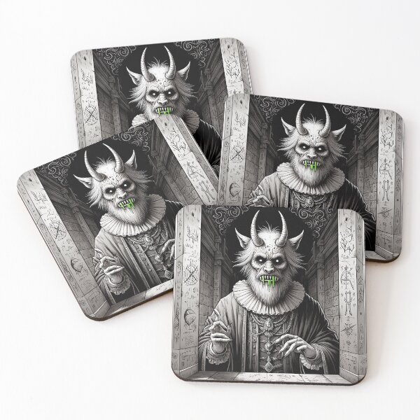 Item preview, Eldritch dark Lord of dread Dagon cult Cthulhu follower of Darkmere staring at you with his eyes of the void designed and sold by Vintage Designs +.