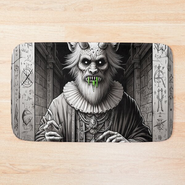 Item preview, Eldritch dark Lord of dread Dagon cult Cthulhu follower of Darkmere staring at you with his eyes of the void designed and sold by Vintage Designs +.