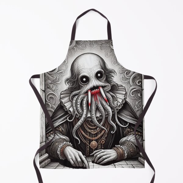 Item preview, Eldritch dark Lord of dread Dagon cult Cthulhu follower of Darkmere staring at you with his eyes of the void designed and sold by Vintage Designs +.