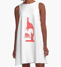 Microscope, electric car. A-Line Dress