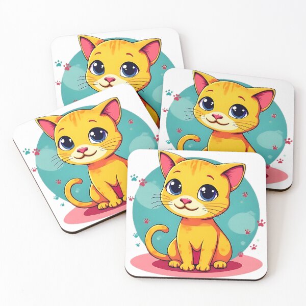 Item preview, Cute orange kitten with bright blue eyes - Happy Kitty designed and sold by Ayutthaya Vibes.