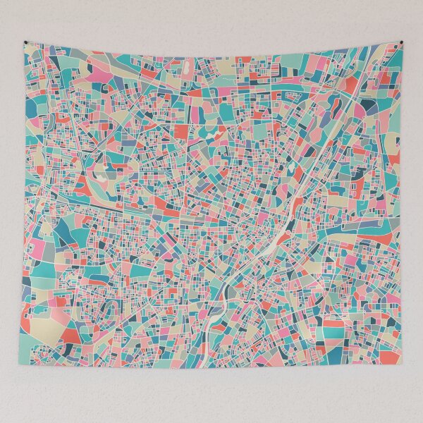 Item preview, MUNICH CITY STREET MAP designed and sold by JazzberryBlue.