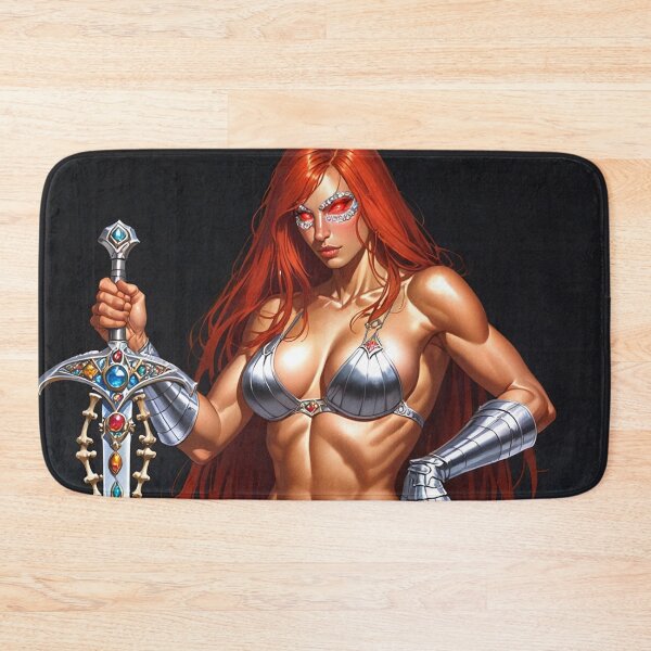 Item preview, Medieval Fantasy Swords woman warrior classic elegant fantasy illustration art designed and sold by Vintage Designs +.