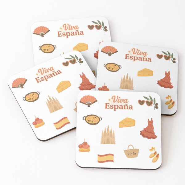 Item preview, Spanish Summer Stickers – Cute Pastel Travel Aesthetic with Tapas, Flamenco, Paella & Landmarks designed and sold by Star Dew.