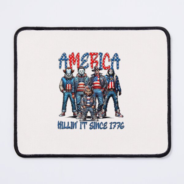 Item preview, America Killin' It Since 1776 Horror Characters 4th Of July designed and sold by Juan Pedro Matta.