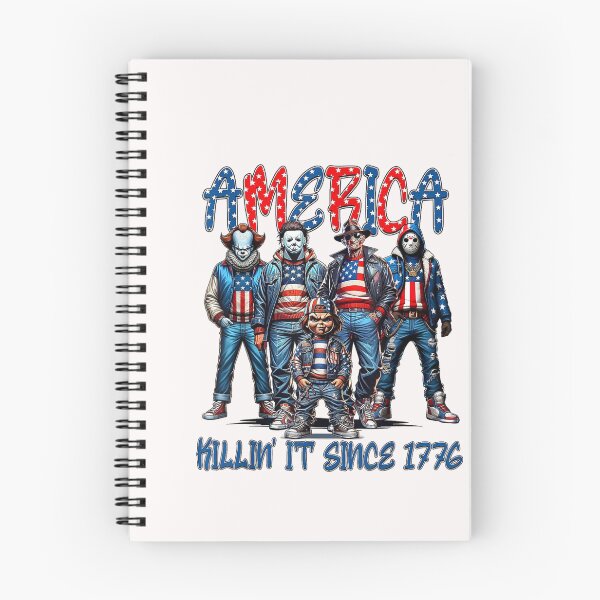 Item preview, America Killin' It Since 1776 Horror Characters 4th Of July designed and sold by Juan Pedro Matta.
