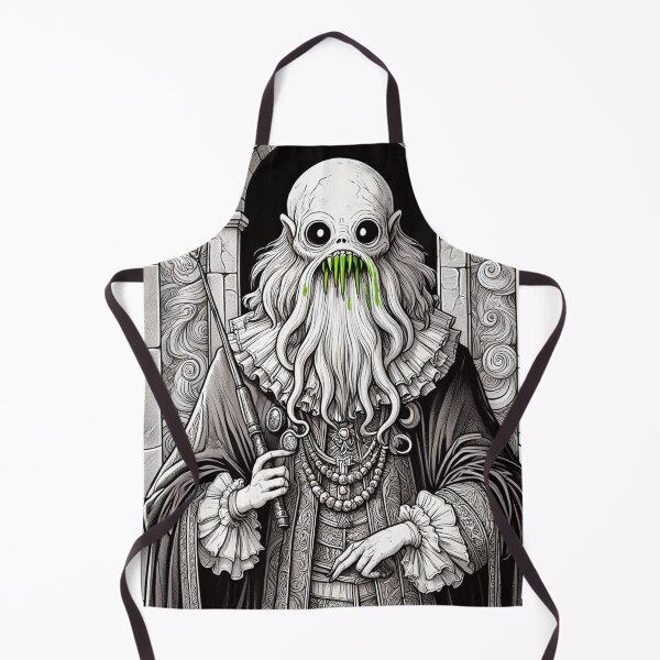 Item preview, Eldritch dark Lord of dread Dagon cult Cthulhu follower of Darkmere staring at you with his eyes of the void designed and sold by Vintage Designs +.