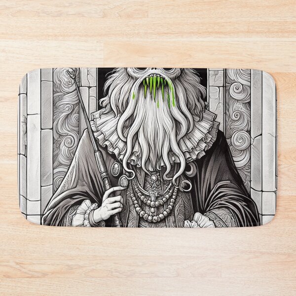 Item preview, Eldritch dark Lord of dread Dagon cult Cthulhu follower of Darkmere staring at you with his eyes of the void designed and sold by Vintage Designs +.