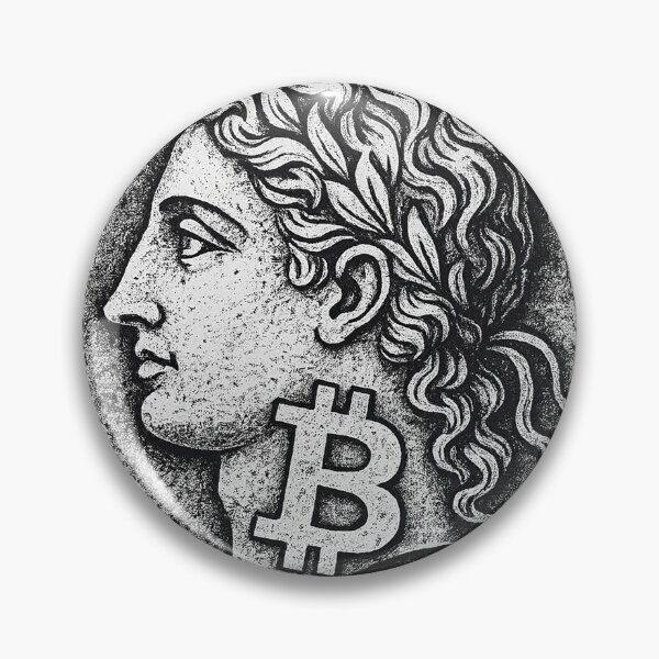 Item preview, Ancient Coin Bitcoin Mashup – Crypto Vintage Art	 designed and sold by weirdfishes123.