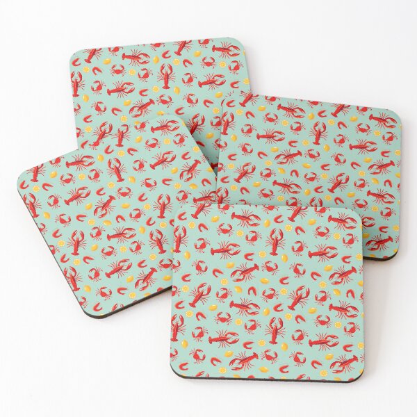 Item preview, Seamless Seafood Pattern with Lobster, Crab and Shrimp designed and sold by Artchyzh.