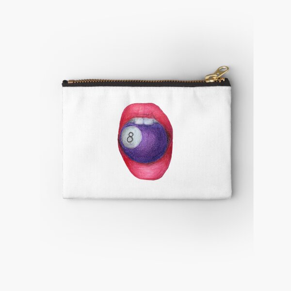 Item preview, Pop Art Lip Bite Purple Pool Ball designed and sold by Bella-Bear.