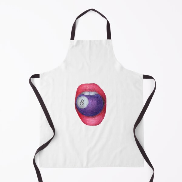 Item preview, Pop Art Lip Bite Purple Pool Ball designed and sold by Bella-Bear.