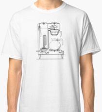 Half & half black Classic T-Shirt