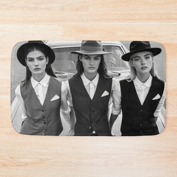 Item preview, Pinup photography 1950s Gangster Girls posing on a old 50's car designed and sold by Vintage Designs +.