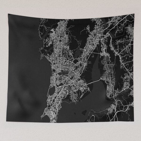 Item preview, Mumbai City Map of India - Full Moon designed and sold by deMAP.