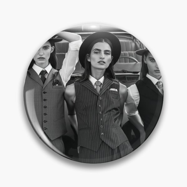 Item preview, Pinup photography 1950s Gangster Girls posing on a old 50's car designed and sold by Vintage Designs +.