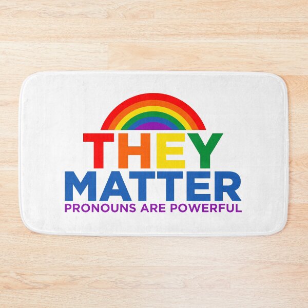 Item preview, They Matter Bold Pronoun Pride Design designed and sold by Darderdoor.