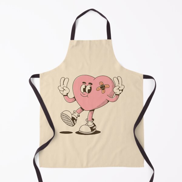 Item preview, Cute Walking Heart with Bandage Making Peace Sign designed and sold by adipra.