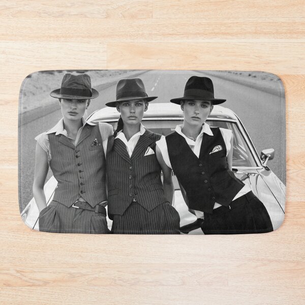 Item preview, Pinup photography 1950s Gangster Girls posing on a old 50's car designed and sold by Vintage Designs +.
