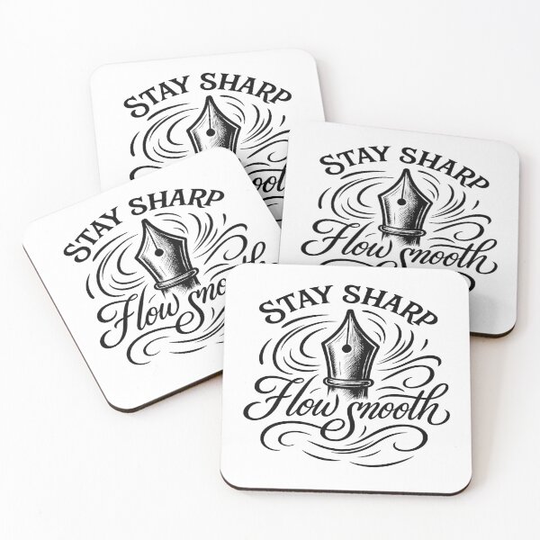 Item preview, Stay Sharp, Flow Smooth – Bold Nib Illustration for Calligraphy Artists & Pen Lovers designed and sold by SubtleHobbies.