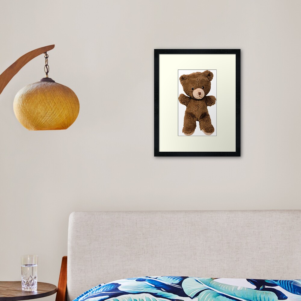 teddy bear framed art