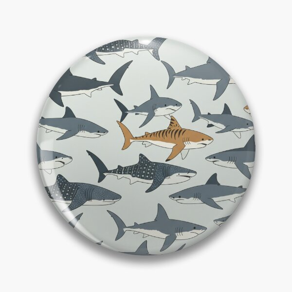Item preview, Whimsical Shark Seamless Vector Pattern designed and sold by LoudArtStudio.