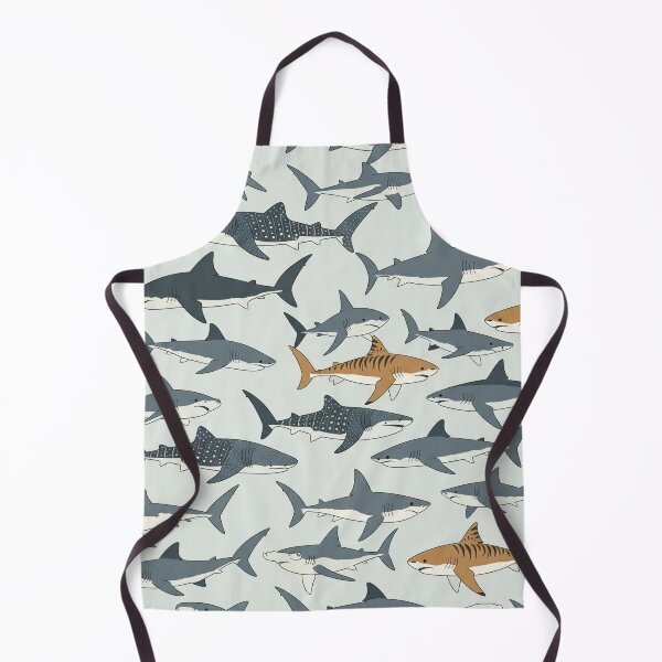 Item preview, Whimsical Shark Seamless Vector Pattern designed and sold by LoudArtStudio.