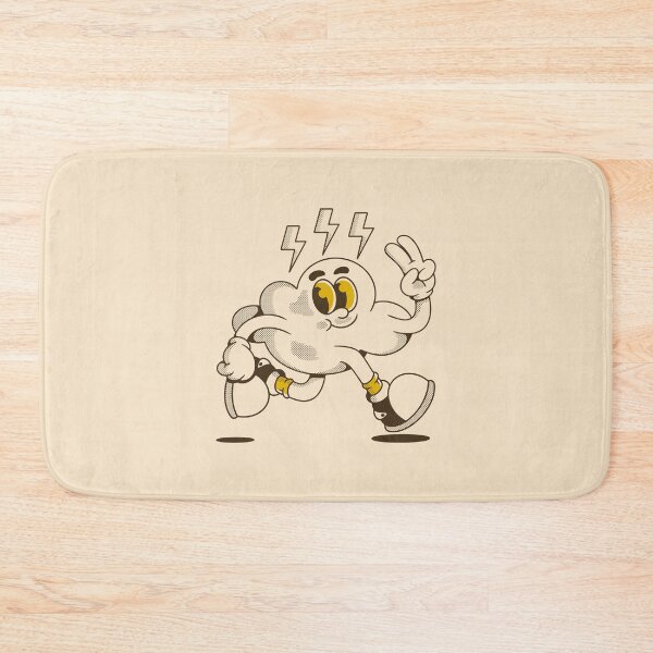 Item preview, Energetic Cloud Character with Lightning and Peace Sign designed and sold by adipra.