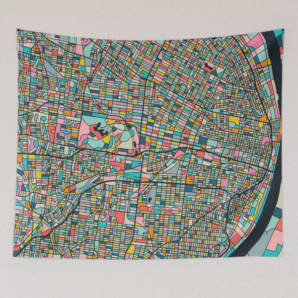 Item preview, ST LOUIS CITY STREET MAP designed and sold by JazzberryBlue.
