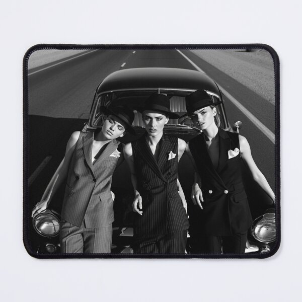 Item preview, Pinup photography 1950s Gangster Girls posing on a old 50's car designed and sold by Vintage Designs +.