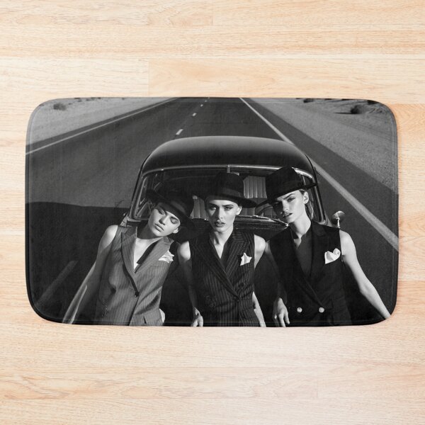 Item preview, Pinup photography 1950s Gangster Girls posing on a old 50's car designed and sold by Vintage Designs +.