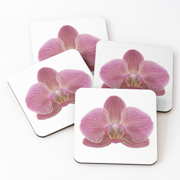 Item preview, pink orchid flower sticker designed and sold by inainart.