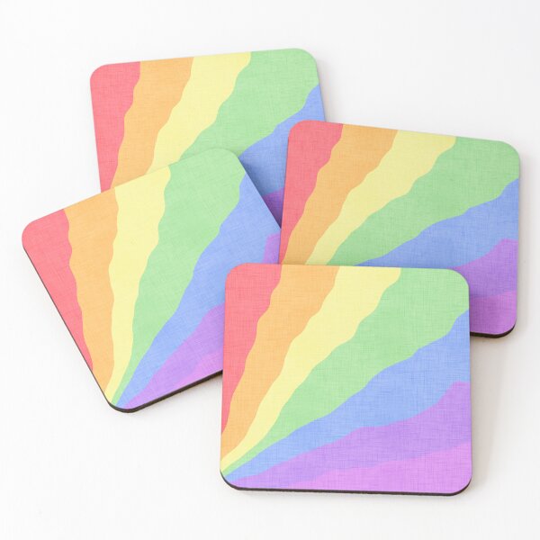 Item preview, Wavy Rainbow Stripes designed and sold by QuestingPixel.