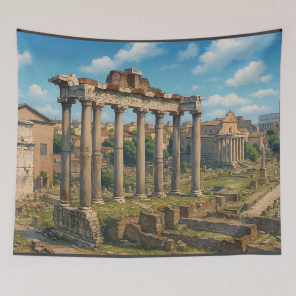 Item preview, Ancient Rome Temple of Saturn at Roman Forum designed and sold by KAI-Studio.