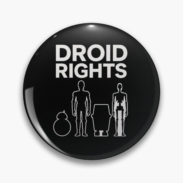 Item preview, Droid Rights Funny Sci-Fi Parody Design designed and sold by Retr0Tshirts.