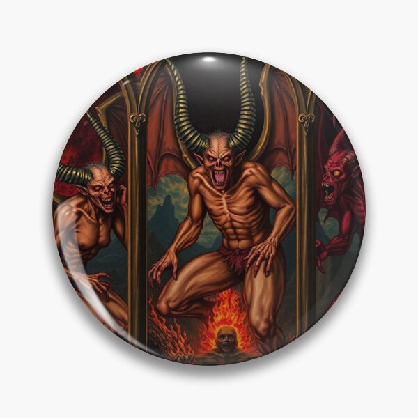 Item preview,  The Denizen Demons of Hell a Hellscape cool design designed and sold by Vintage Designs +.