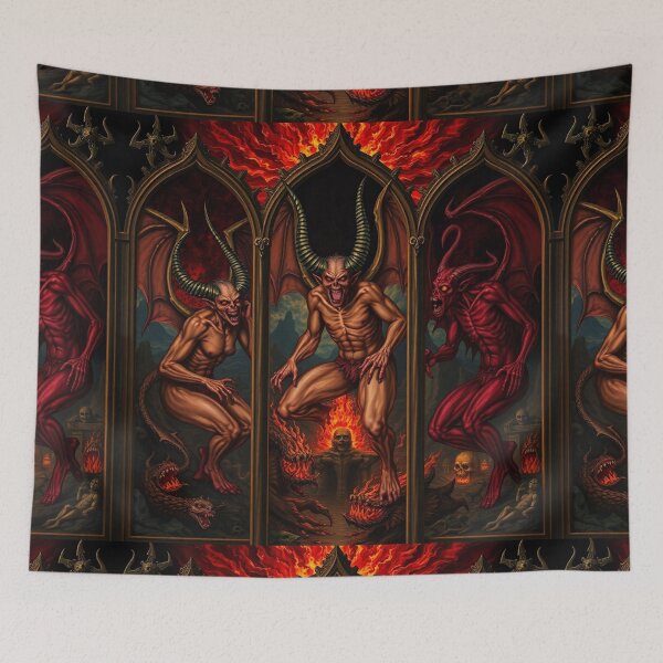 Item preview,  The Denizen Demons of Hell a Hellscape cool design designed and sold by Vintage Designs +.