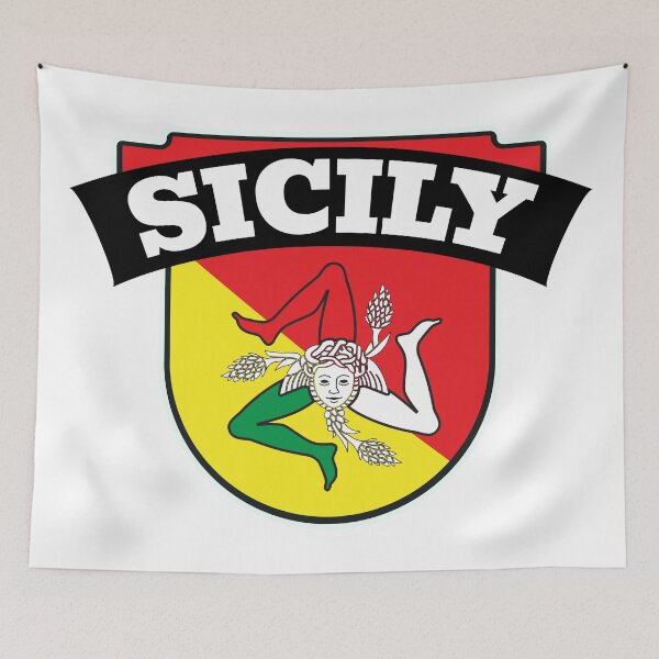 Item preview, Sicily Trinacria Patch Emblem designed and sold by Freshinkshop.
