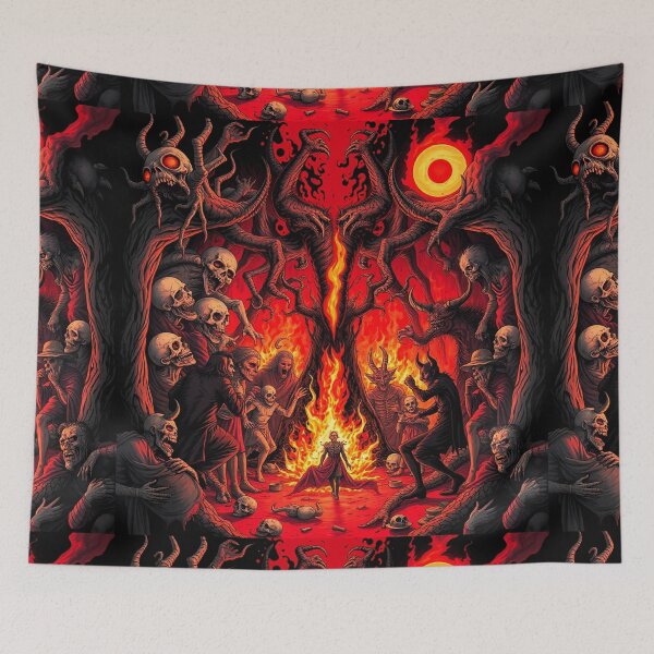 Item preview,  The Denizen Demons of Hell a Hellscape cool design designed and sold by Vintage Designs +.