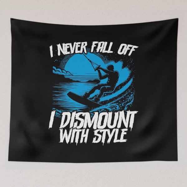 Item preview, Wakeboarder Wakesurfing I Never Fall Wakesurfer Wakeboarding designed and sold by melomedia.