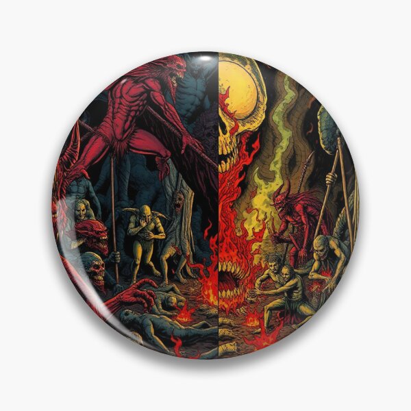 Item preview, The Denizen Demons of Hell a Hellscape cool design designed and sold by Vintage Designs +.