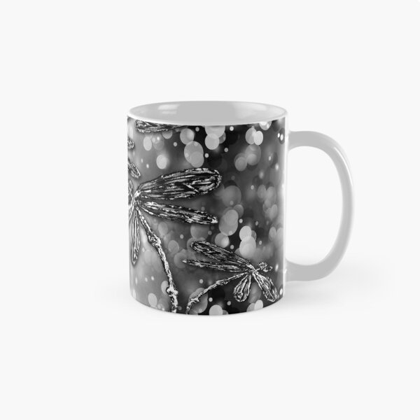 Item preview, Dragonfly Bubbles Black n White designed and sold by lyndseyart.