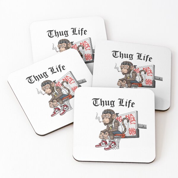 Item preview, Thug, gangster, Chimp, Monkey, funnyfits70, Humor, Funny, retro, vintage, funny quotes, animal humor, designed and sold by FunnyFits70.