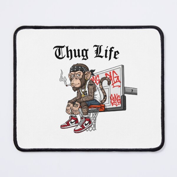 Item preview, Thug, gangster, Chimp, Monkey, funnyfits70, Humor, Funny, retro, vintage, funny quotes, animal humor, designed and sold by FunnyFits70.