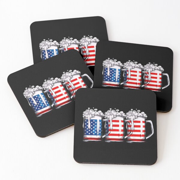 Item preview, Red White and Brew – Patriotic Beer Mugs Design designed and sold by LizzyKeiko.