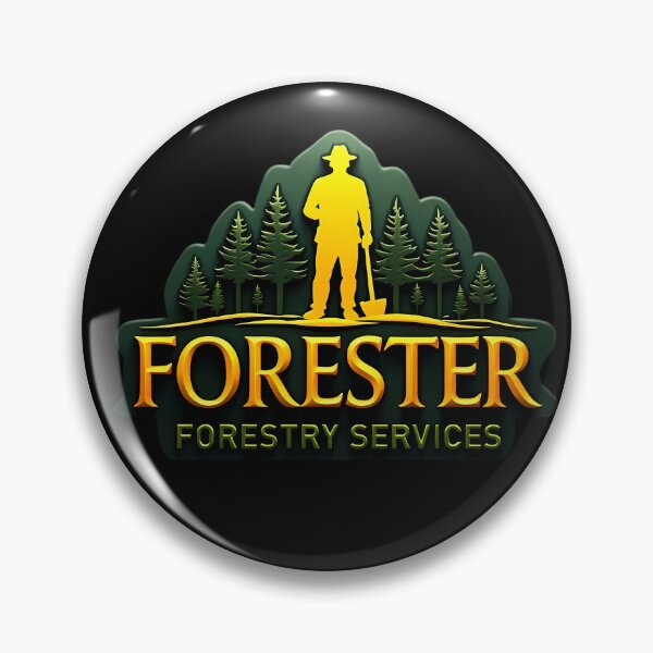 Item preview, Forest Technician Logo – Bold Gold Emblem for Nature Stewards designed and sold by Digital Dreams Arts.